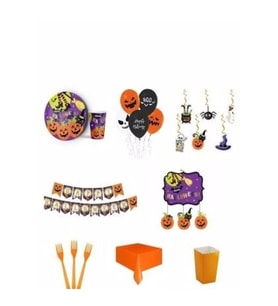 Halloween Cadılar Bayramı Parti Seti 8 Kişilik
