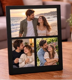3 Kişilik Masa Fotograf Cercevesi Karikatürlü Kişiye Özel 13 x 18 cm MDF Çerçeve - Kişiye Özel Hediye