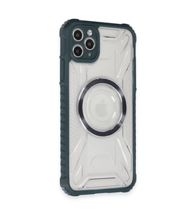 İphone 11 Pro Max Kılıf Prag Magneticsafe Kapak - Koyu Yeşil