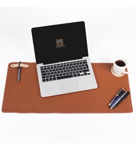 Deri Masa Pedi Ofis ve Ev Masa Matı - Laptop Sümeni  ve Geniş Mouse Altlığı Masa Sümen Takımı Taba