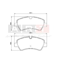 DİSK FREN BALATASI ARKA FORD TRANSIT CUSTOM V362-V363 12--