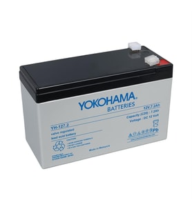 Yokohama YH-127.2 12 Volt - 7.2 Amper UPS'ler İçin Akü (150x65x90 mm) (Siyah)