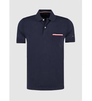 Tommy Hilfiger Erkek Polo Yaka Tişört MW0MW09742 U007115 - LACIVERT (Lacivert)