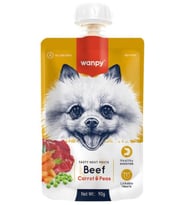 Wanpy Taze Sığır Etli Havuçlu Köpek Et Ezmesi Köpek Ödülü 90 gr. X 2 Adet