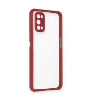 Realme 7 Pro Kılıf Miami Şeffaf Silikon - Fuşya