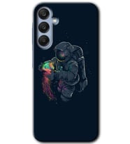 Galaxy A25 Kılıf HD Desen Baskılı Kılıf - Astronot Kıyafeti