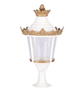 AVONNI BSU-68008-BBY Beyaz/Sarı Boyalı Dış Mekan Aydınlatma E27 Aluminyum Akrilik Cam 50cm
