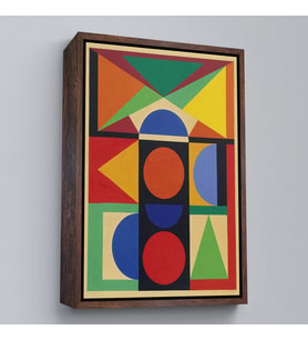 Çerçeveli Auguste Herbin - Mücevher Tablosu - Bijou (Kahverengi)