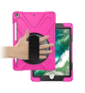 İPad 9.72017 İPad 9.7 2018 Kalem Yerli Standlı Zırh Kılıf/shockproof case-(5775)