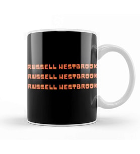 Russell Westbrook   Basketball gifts Vintage Retro Rainbow Quotes For BOYS AND Dad Kupa Bardak Porselen