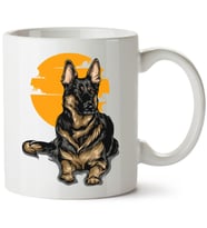Köpek Baskılı Porselen Kupa Bardak