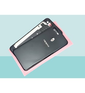 Oppo A5S Uyumlu FULL KASA Arka Kapak Batarya Kapağı - SİYAH