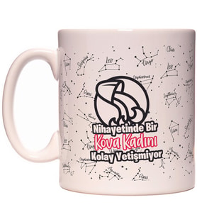 Nihayetinde Bir Kova Burcu Kadını Kolay Yetişmiyor Burç Tasarım Kupa Bardak