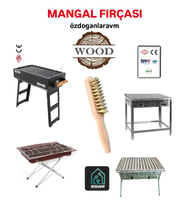Tel Fırça Döküm Yüzey Mangal Izgara Tost Temizleme Fırçası