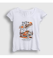 Presmono Kadın Beyaz Something In The Orange Zach Bryan T-Shirt 472301tt