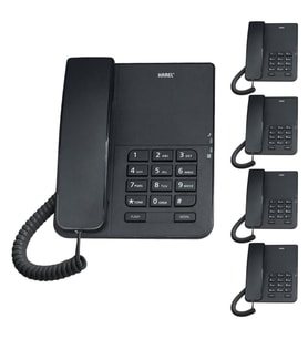 KAREL TM140 MASA TELEFONU 5Lİ FIRSAT PAKETİ SİYAH