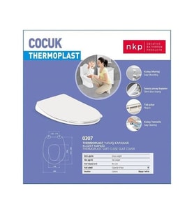 NKP ÇOCUK KLOZET KAPAĞI - YAVAŞ KAPANAN NKP 0307