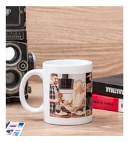 Kişiye Özel 3 Fotoğraflı Beyaz Kupa