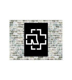 Rammstein Logo Ahşap Tablo