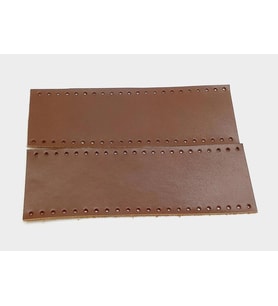 Angel Çanta Aksesuar Kızıl Kahve Gerçek Deri Tutma Sapı 18X6 Cm Simit Sap