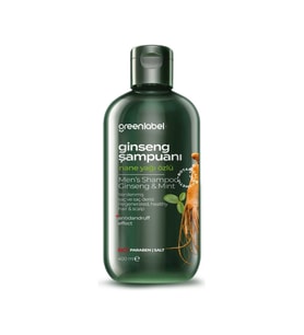 GREENLABEL GİNSENG & NANE YAĞI MAN ŞAMPUANI 400 ML.