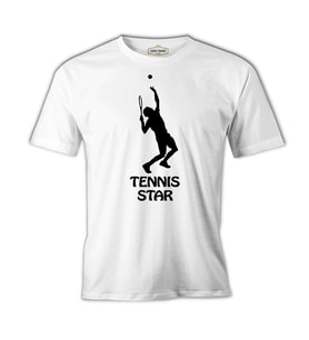 Tenis Star Beyaz Erkek Tshirt