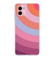 PrintiFy Vivo Y15s Uyumlu Kamera Korumalı Renk Cümbüşü F Tasarımlı Şeffaf Silikon Kılıf