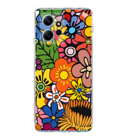PrintiFy Xiaomi Redmi Note 12 4G ile Uyumlu 1mm Slim Fit Retro Colors 2 Baskılı Şeffaf  Kılıf