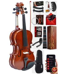 Midex CVL-741-PAK Çocuk Kemanı 6-8 Yaş 1/4 (Yastık Susturucu Çanta Yay Yedek Tel Reçine)