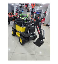 Lisanslı Volvo Akülü Kepçe! 12V, Uzaktan Kumandalı, Yumuşak Lastik! (Sarı)
