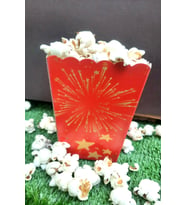 8'li Kırmızı Parti Mısır Kutusu - PopCorn Kutusu - Doğum Günü İkram Hediye - 