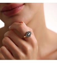 Black Queen Altın Yüzük Özel Seri (Çok Renkli)
