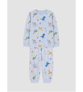 LCW Kids Mavi Baskılı Erkek Çocuk Pijama Takım