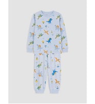 LCW Kids Mavi Baskılı Erkek Çocuk Pijama Takım