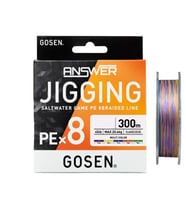 Gosen Jigging Answer PE 8 Örgü Jig ve Tai Rubber İpi MultiColor 300mt 0.8 PE