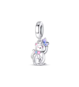 Kelebek Konmuş Kedi Sallantılı Charm
