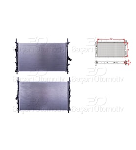 Ford Transit 2.0. 2.2TDCI 2012- Su Radyatörü Brazing MT 767X448X18 BK218005CC Wisco