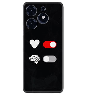 Tecno Spark 10 Pro Kılıf Silikon Desen Özel Seri Love Brain 1722