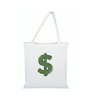 Dolar Baskılı Bez Çanta - Dolarlı Çanta (Standart)