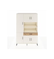 Hyperion Dolap 10 Raflı Tek Çekmeceli 6 Kapaklı 132x44x195 Aytaşı-Aytaşı/Çam