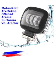 Motosiklet Atv Offroad Tekne Traktör Vb. Araçlar İçin Sis Farı 1 Adet
