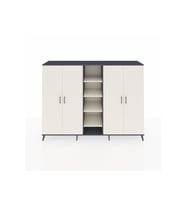 Hyperion Dolap 12 Raflı 4 Kapaklı 220x44x163 Antrasit-Aytaşı