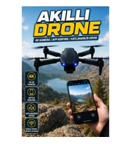 E99 Pro Akıllı Kamera Drone Katlanabilir Gövdeli 4K HD Kamera APP Kontrollü