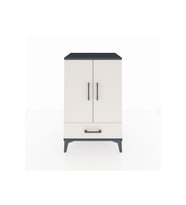 Hyperion Komodin 3 Raflı Tek Çekmeceli 2 Kapaklı 60x44x96 Antrasit-Aytaşı