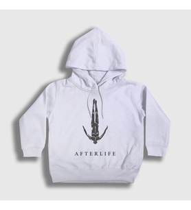 Presmono Unisex Çocuk Beyaz Logo Müzik Afterlife Kapüşonlu Sweatshirt 498279tt (Beyaz)