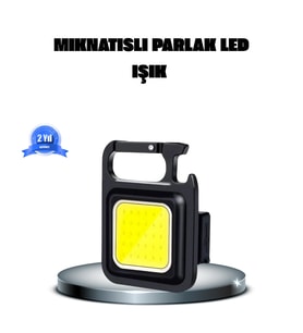 Led Mini Anahtarlık Fener - 1000 Lümen Güçlü Işık Ve Usb Type-c Şarjlı