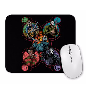 Slashers Halloween Monsters Mouse Pad