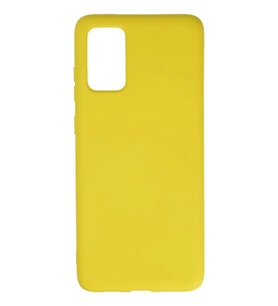 Newface Samsung Galaxy S20 Plus Kılıf Nano içi Kadife Silikon - Sarı