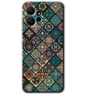 Redmi Note 12 4G Kılıf HD Desen Baskılı Kılıf - Mandala Desen