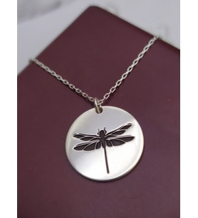 Kişiye Özel dragon fly Gümüş Kolye